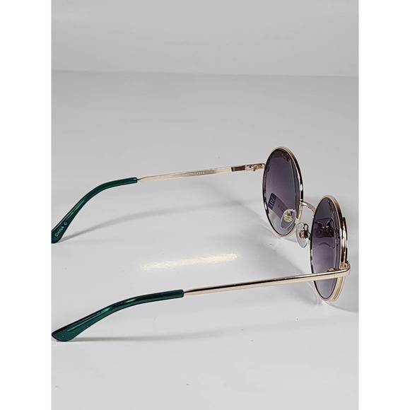 FGX by Foster Grant Gold & Green Full Round Metal Frame Sunglasses 52077FGX314 - Picture 6 of 11